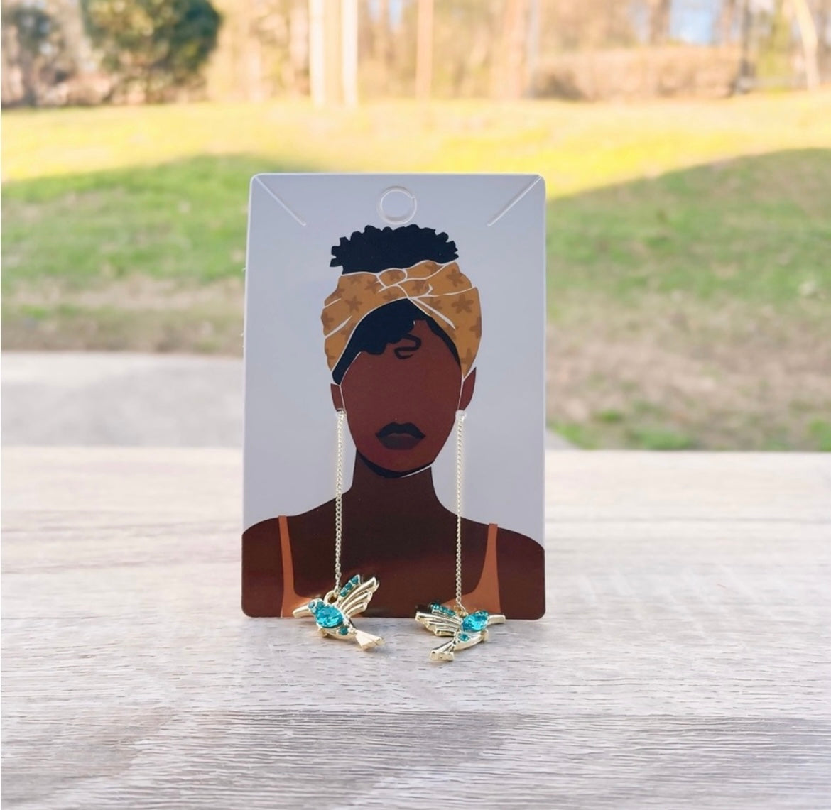 UNIQUE Blue Earrings