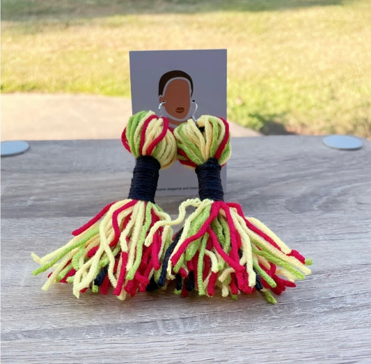 UNIQUE Tassel African Earrings