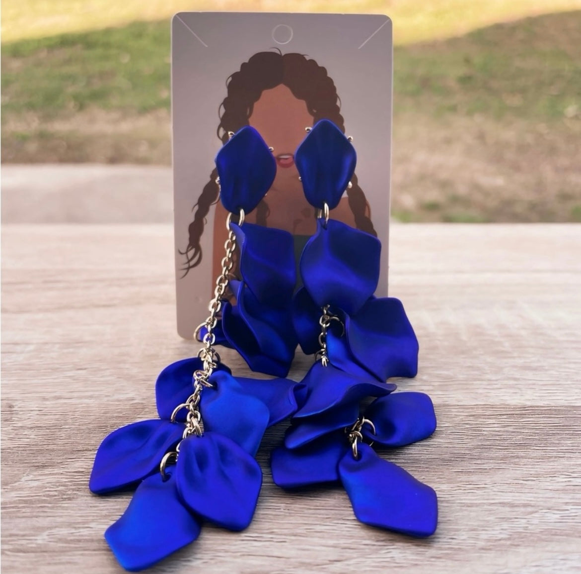 UNIQUE Blue Earrings