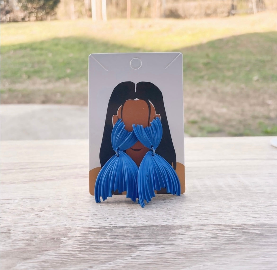 UNIQUE Blue Earrings