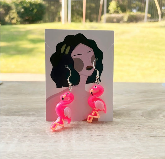 UNIQUE Flamingo Earrings