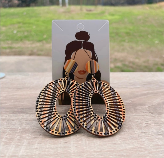 UNIQUE Brown Earrings