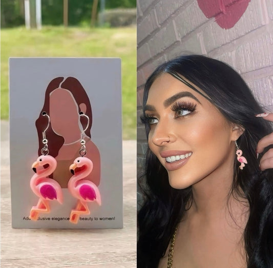 UNIQUE Flamingo Earrings