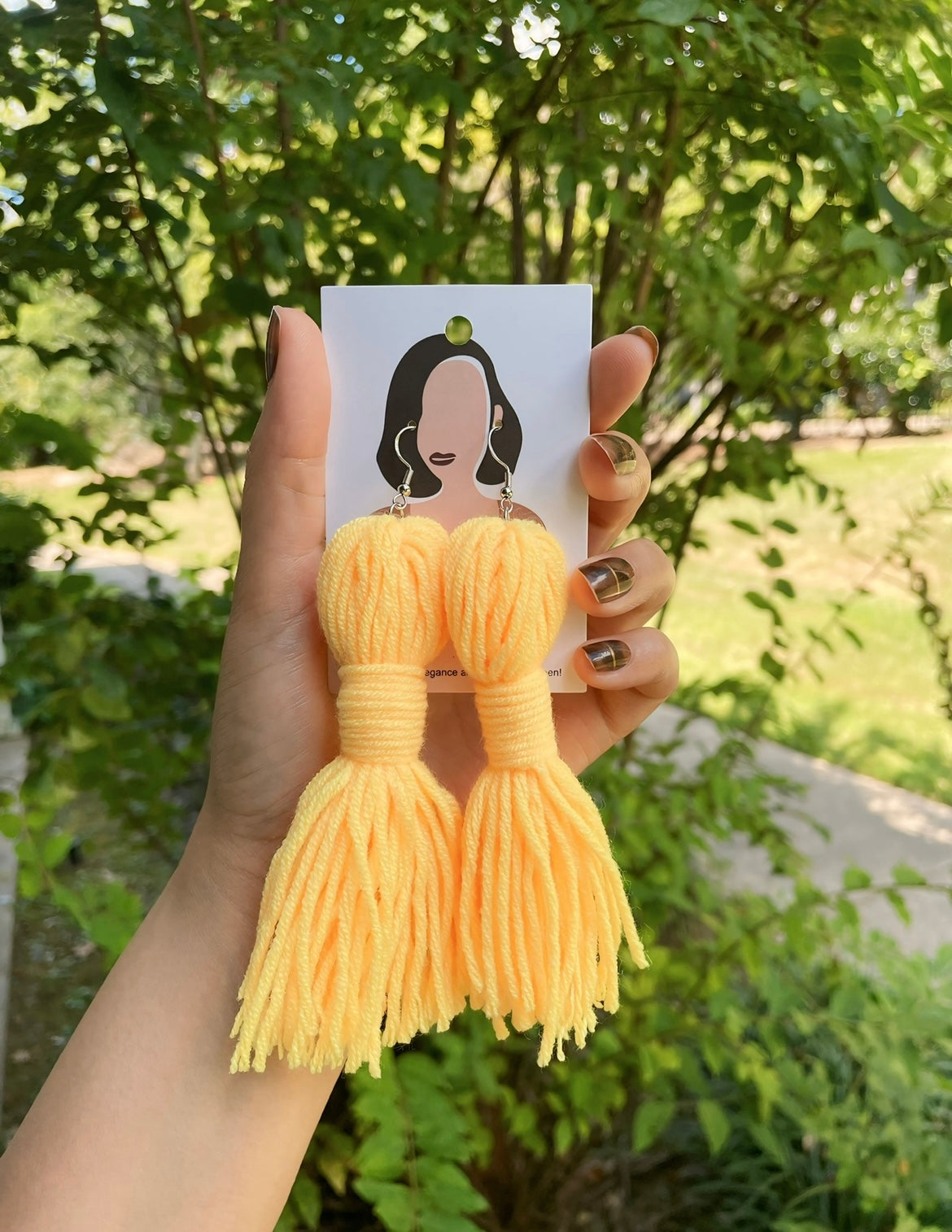 UNIQUE Tassel Yellow Earrings