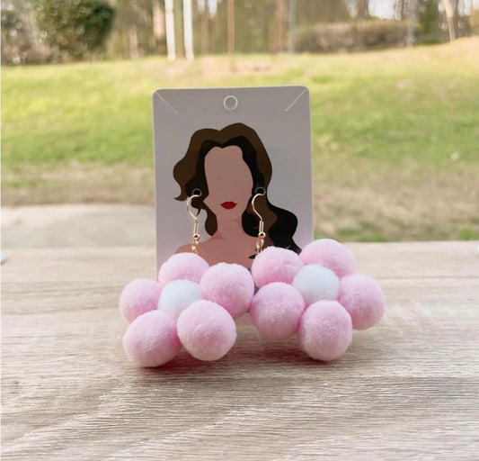 UNIQUE Pink Dolly Earrings