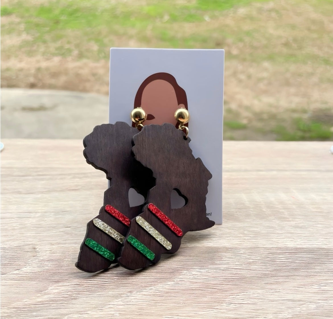 UNIQUE iii Black History African Pride Earrings