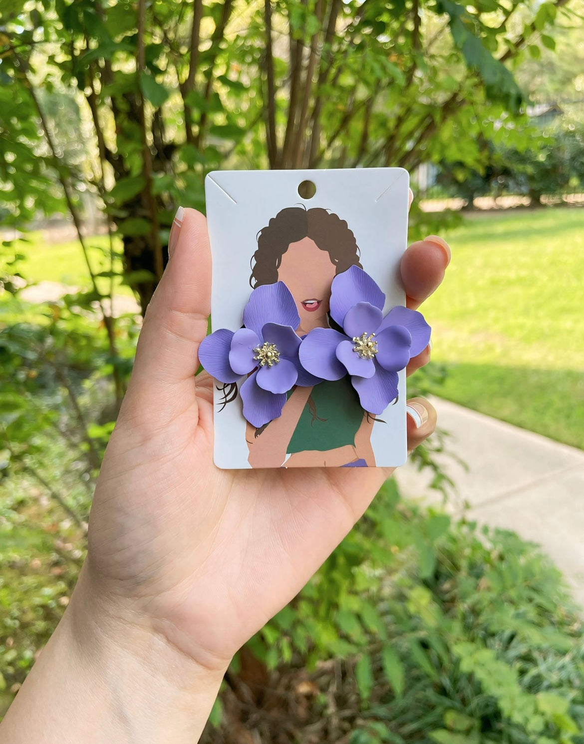 UNIQUE Purple Dolly Earrings