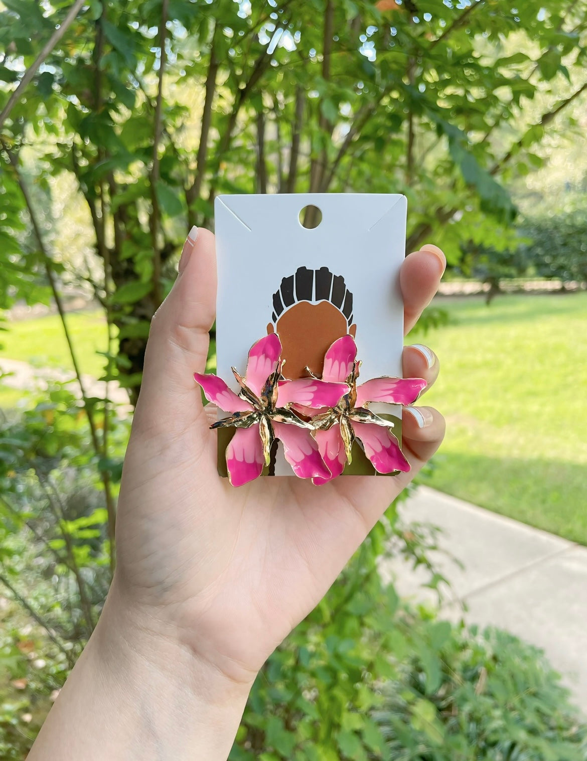 UNIQUE Pink Dolly Earrings