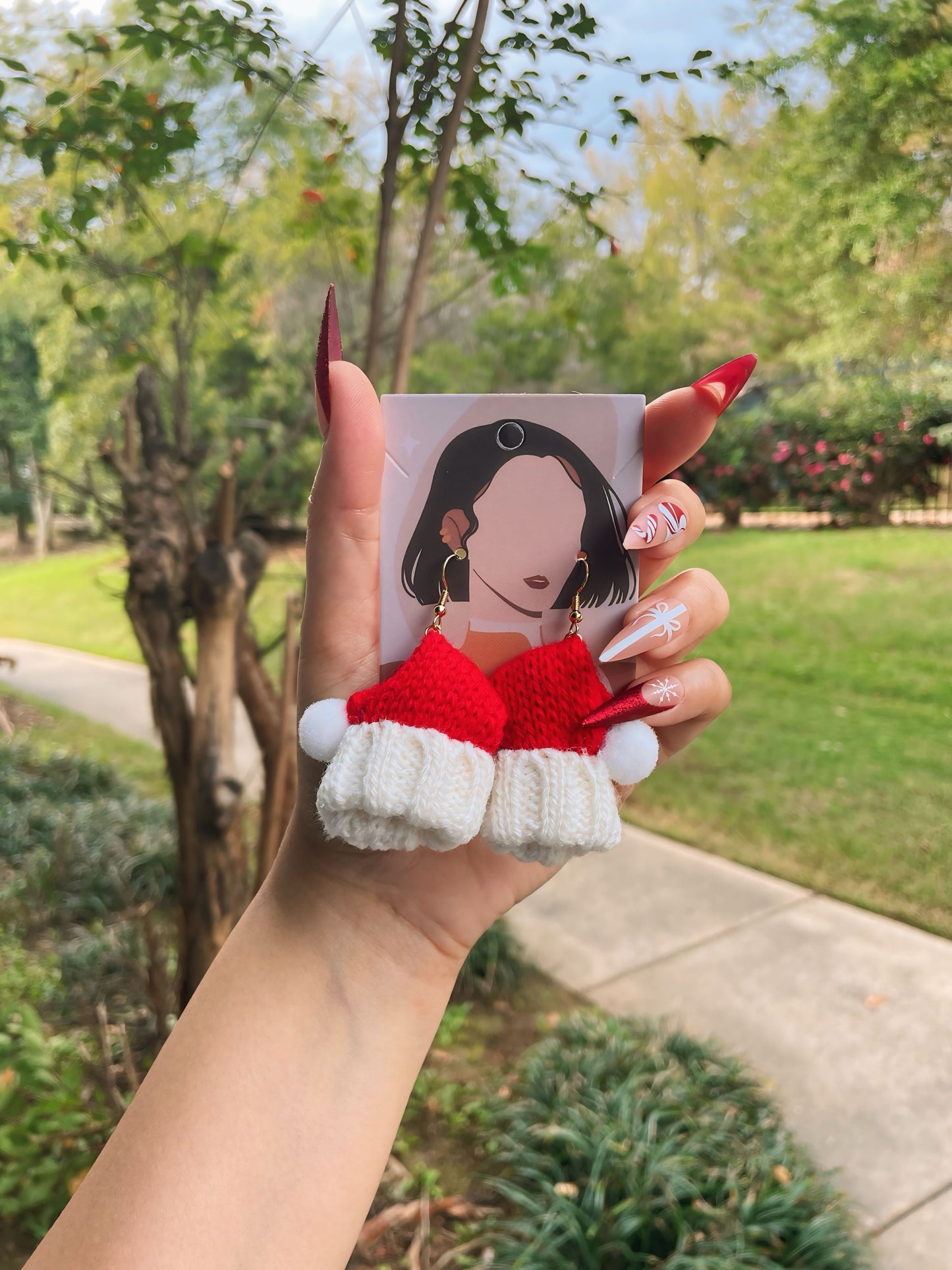 UNIQUE Christmas Eve Santa Earrings